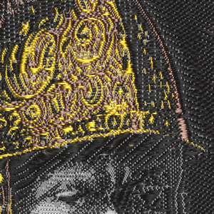 Souvenir Ribbon Portrait, The Man with the Golden Helmet (c. 1650) formerly attributed to Rembrandt van Rijn (1606-1669), 1950–69
