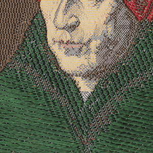 Souvenir Ribbon Portrait, Portrait of a Man (Self Portrait), (1433) by Jan van Eyck (1390-1440), 1950–69