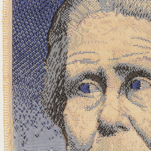 Souvenir Ribbon Portrait, Woman with Plants (1929) by Grant Wood (1891-1942), 1955
