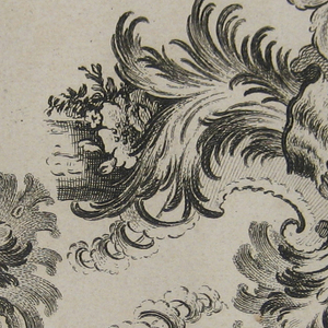 Print, Rosette pour des Commodes, tables, Plafonds..., before 1745