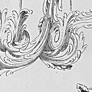 Print, Design for Ornaments, Possibly Candle Holders, 1751