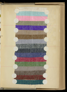 Scrapbook Of Textile Swatches (France), 1899–1901