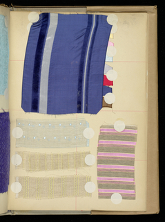 Scrapbook Of Textile Swatches (France), 1899–1901