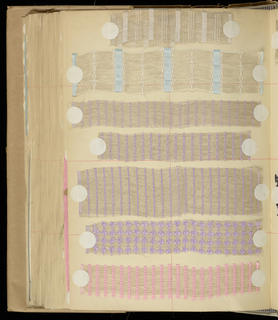 Scrapbook Of Textile Swatches (France), 1899–1901