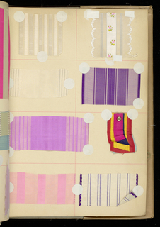 Scrapbook Of Textile Swatches (France), 1899–1901