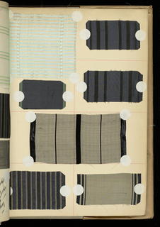 Scrapbook Of Textile Swatches (France), 1899–1901