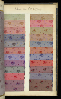 Sample Book, Fabrique de Registres Nouveautes Teint en Fils (Factory Record of Yarn-Dyed Novelties)