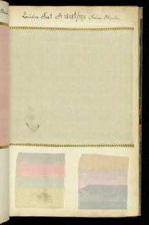 Sample Book, Fabrique de Registres Nouveautes Teint en Fils (Factory Record of Yarn-Dyed Novelties)