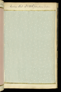 Sample Book, Fabrique de Registres Nouveautes Teint en Fils (Factory Record of Yarn-Dyed Novelties)