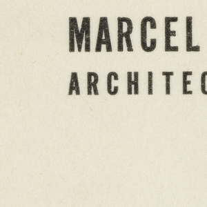 Business Card, Marcel Breuer, Architect  A.I.A.