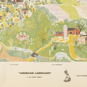 Mural Miniature, American Landscape, 1948