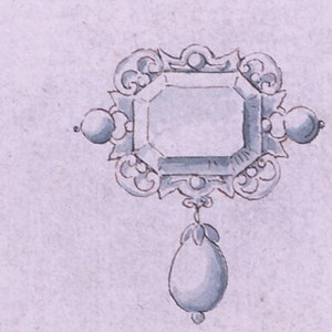 Drawing, Design for Two Brooches, 1820–30