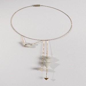 Three Cone Necklace Necklace, 1982
