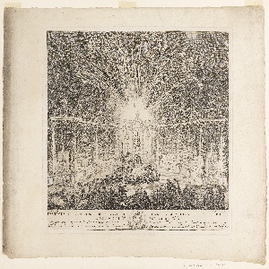 Print, Fireworks in Meudon, 1735
