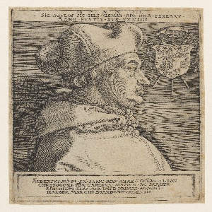 Print, Albrecht of Brandenburg, Archbishop of Mainz, 1523