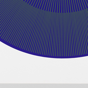Print, Drab Green Over Royal Blue, Plate 10, "Color/Moire" Portfolio, 1969