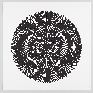 Print, Blue Lines, Plate 15, "Color/Moire" Portfolio, 1969