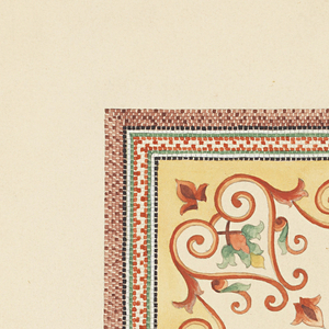 Drawing, Mosaic Border design