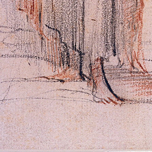 Drawing, Woman with Two Children, ca. 1750