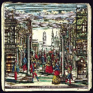 Print, The Carnival of Venice (Peep-show), 1730–50