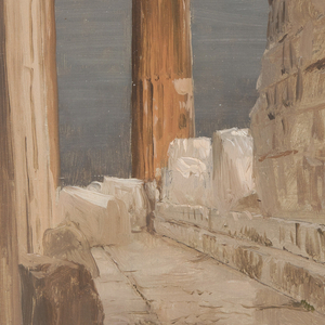 Drawing, North Peristyle of the Parthenon, Athens, 1869