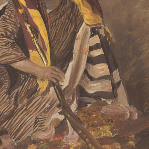 Drawing, Seated Bedouin, probably February 1868