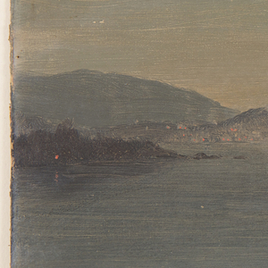 Drawing, Night View of a Seaport, probably 1868–69