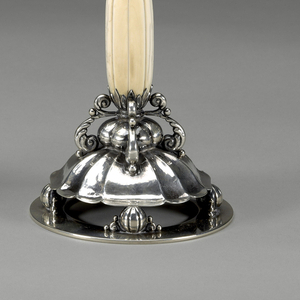 Pair Of Candlesticks From A Console Set, 1927