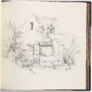 Drawing, House and Well, ca. 1895