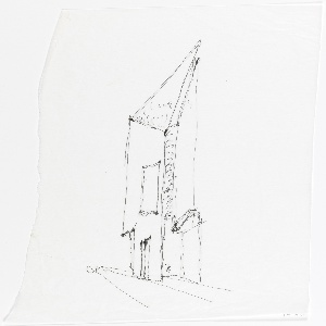 Drawing, Elevation Perspective, Museum of American Folk Art, New York City, 1997