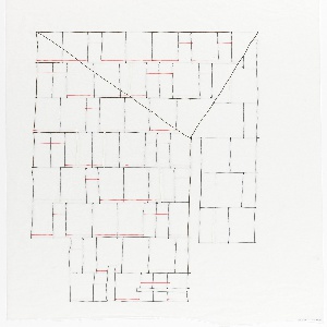 Drawing, Panel Division Study for Facade, Museum of American Folk Art, New York City, early 1998