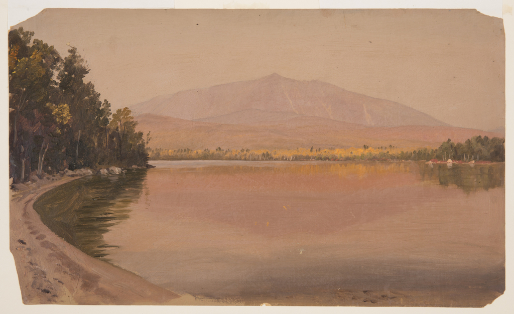 Drawing, Mt. Katahdin from Togue Pond