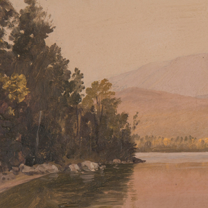 Drawing, Mt. Katahdin from Togue Pond, 1878