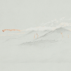 Drawing, Lake Millinoket and Mount Katahdin, 1878