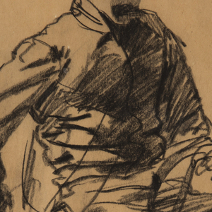 Drawing, Cavalry Soldier on Horseback, 1863
