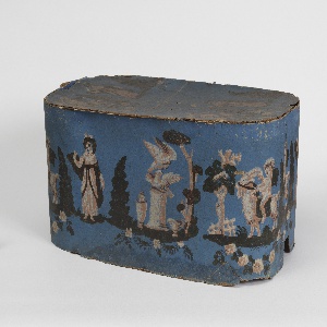 Bandbox And Lid (USA), ca. 1830
