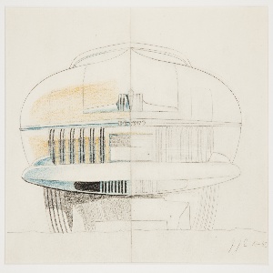 Drawing, DeSoto Hood Concept, 1940