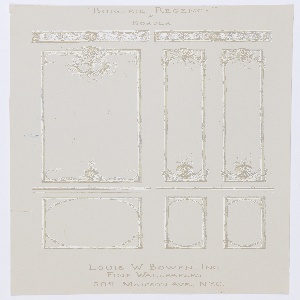 Mural Miniatures, Boiserie Regence and Border, 1954–68