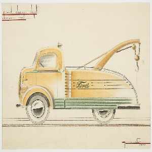 Drawing, Design for a Tow Truck, May 26, 1935