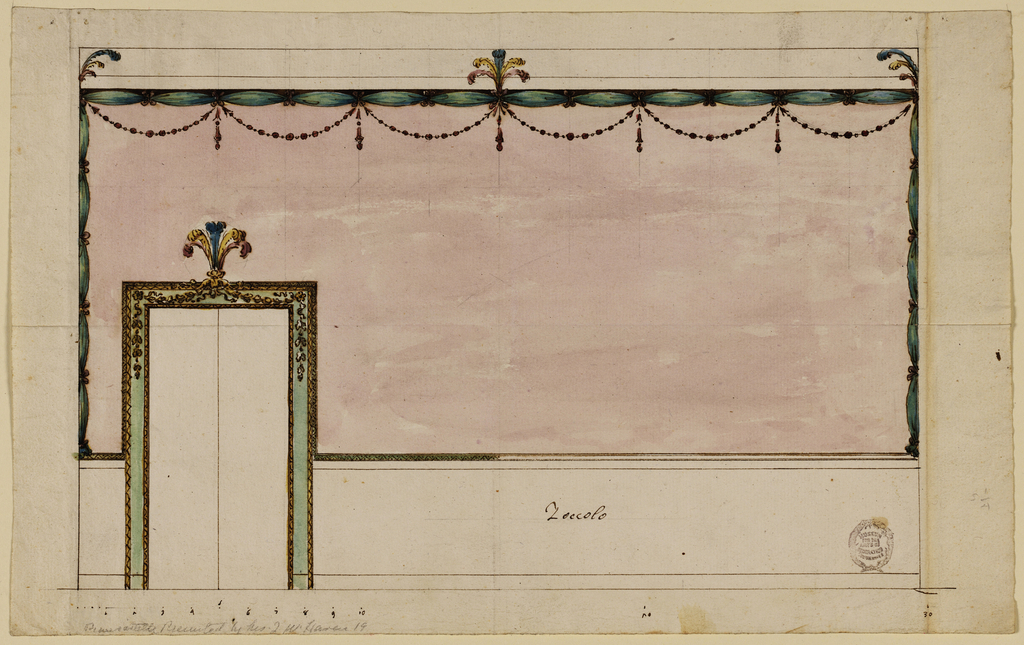 Drawing, Elevation of a Wall