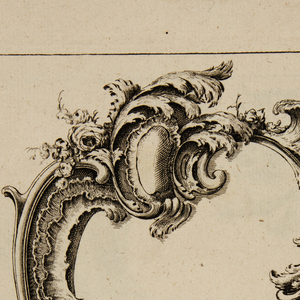 Print, Cartouche Pitoresque, 1700–1775