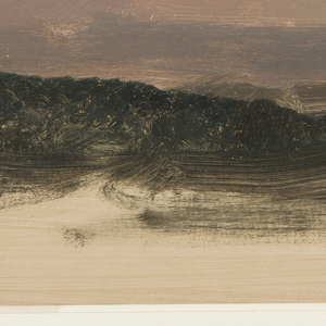 Drawing, Sunset over the Catskills, 1870–80