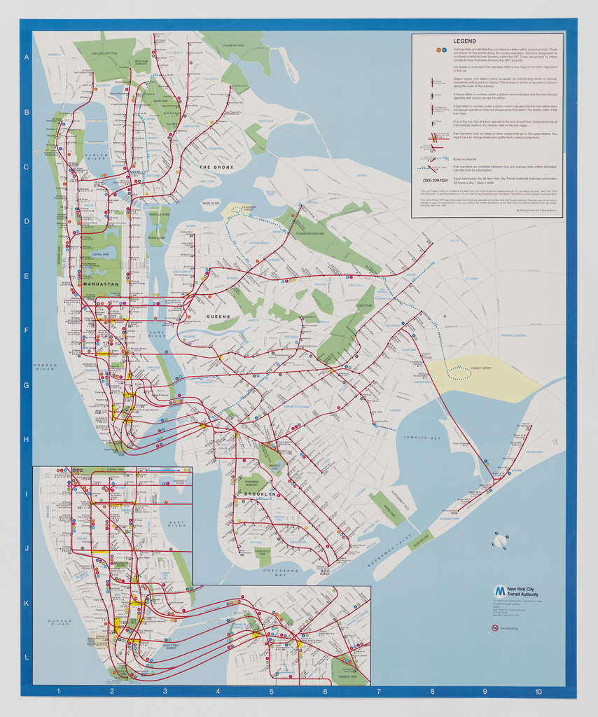 Poster, Prototype for New York City Subway Map