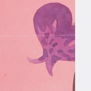 Drawing, Textile Design: Pappelrose (Hollyhock), 1911–16