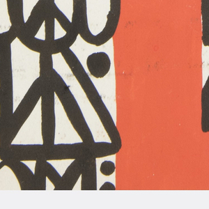 Drawing, Textile Design: Liliom, 1927