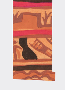 Drawing, Textile Design: Bergwald (Mountain Forest), 1924