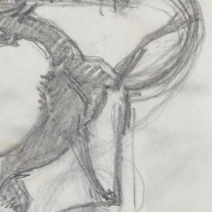 Drawing, Designs for Signposts with Wolves, n.d.