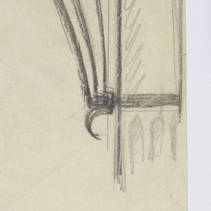 Drawing, Design for Restroom Signpost, n.d.