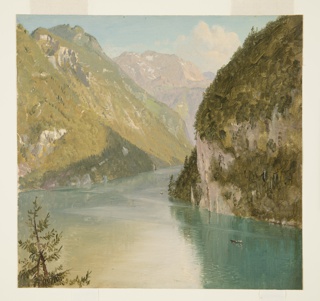 Drawing, Königssee, Bavaria (Germany)