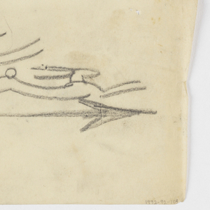 Drawing, Design for Weathervane with Hound Chasing a Hare, n.d.